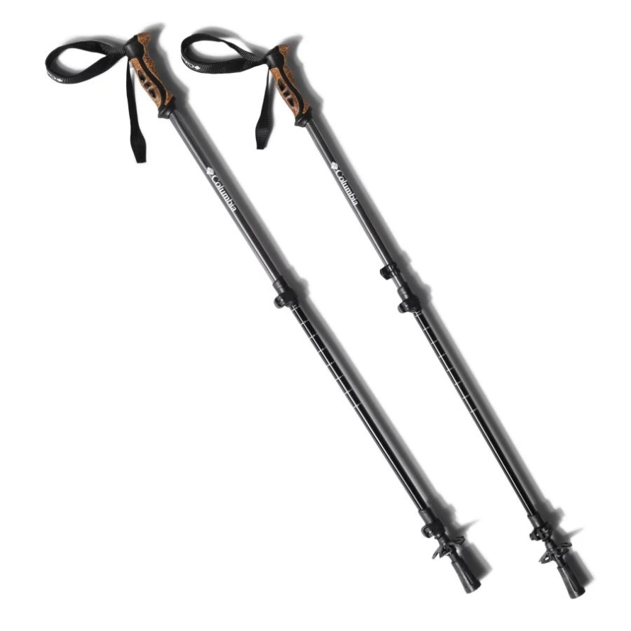 6160 Aluminum Trekking Poles 2 Pack Columbia Black