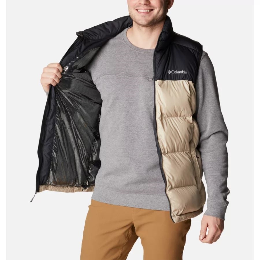 Ancient Fossil/Black Columbia Men's Pike Lake Vest