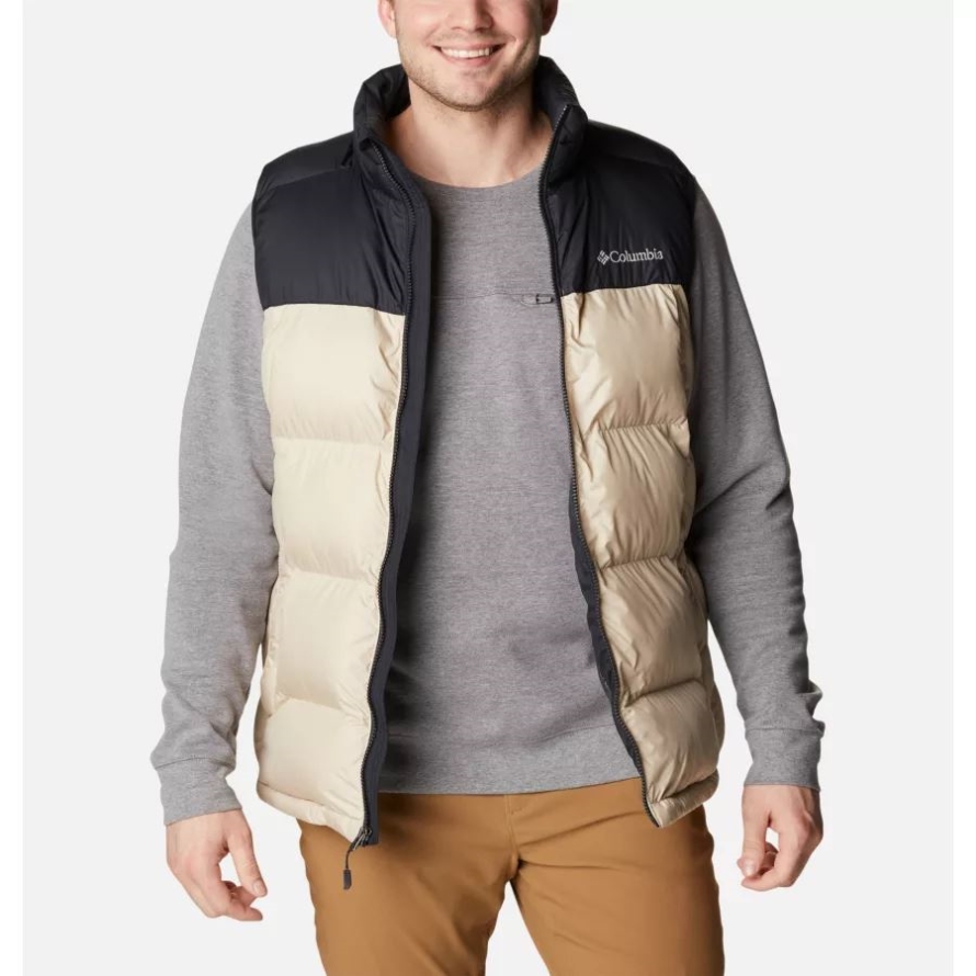 Ancient Fossil/Black Columbia Men's Pike Lake Vest