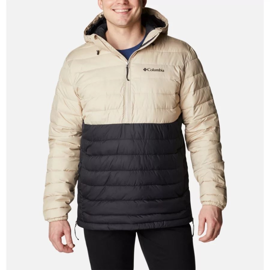 Ancient Fossil/Black Columbia Men's Powder Lite Anorak
