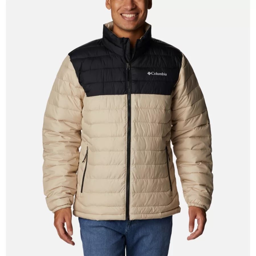 Ancient Fossil/Black Columbia Men's Powder Lite Insulated Jacket