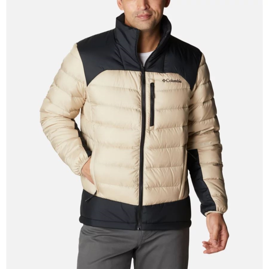 Ancient Fossil/Black Men's Autumn Park Down Jacket Tall Columbia