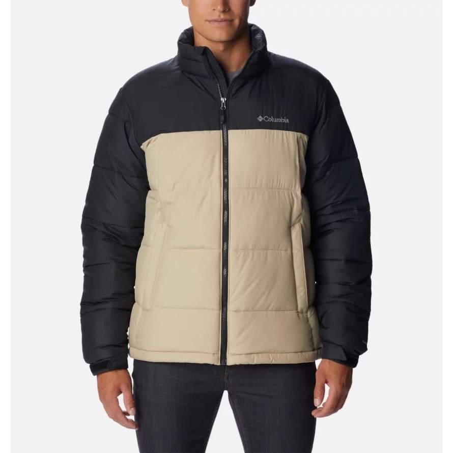 Ancient Fossil/Black Men's Pike Lake Puffer Jacket Columbia