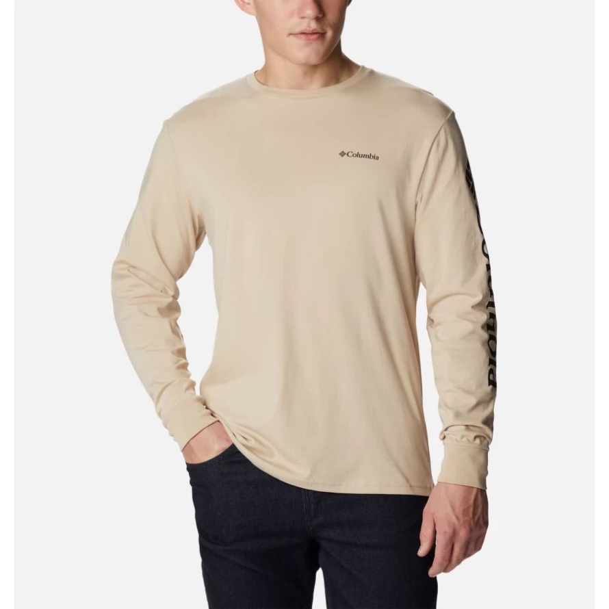 Ancient Fossil Columbia Men's North Cascades Long Sleeve Tee Shirt