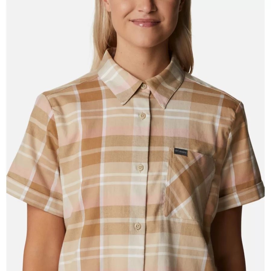 Ancient Fossil Madras Women's Anytime Casual Stretch Short Sleeve Shirt Columbia