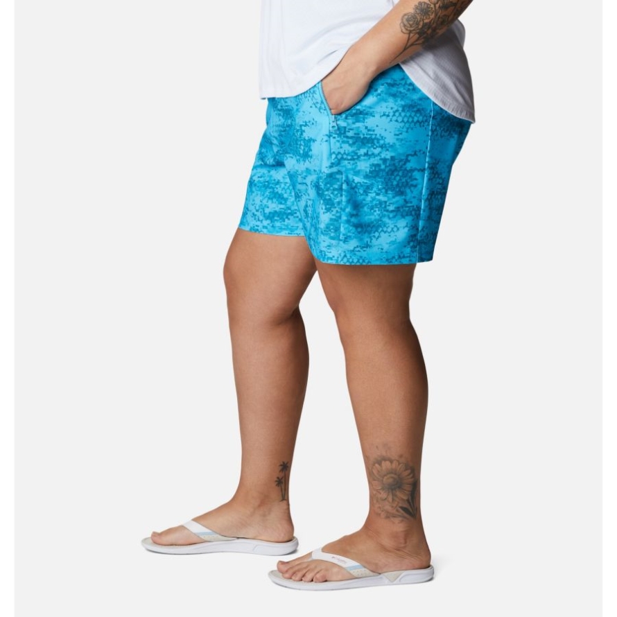 Atoll PFG Camo Print Columbia Women's PFG Tidal II Shorts Plus Size