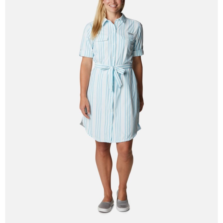 Atoll Stripe Columbia Women's PFG Sun Drifter Woven Dress