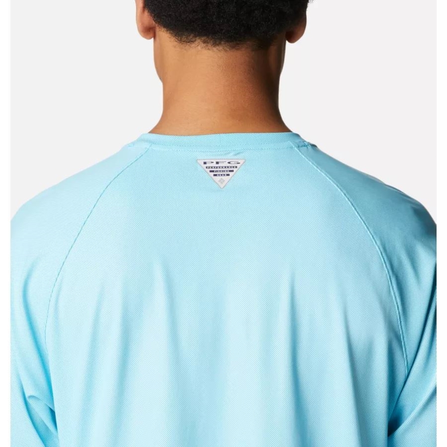 Atoll/White Men's PFG Terminal Deflector Long Sleeve Shirt Columbia