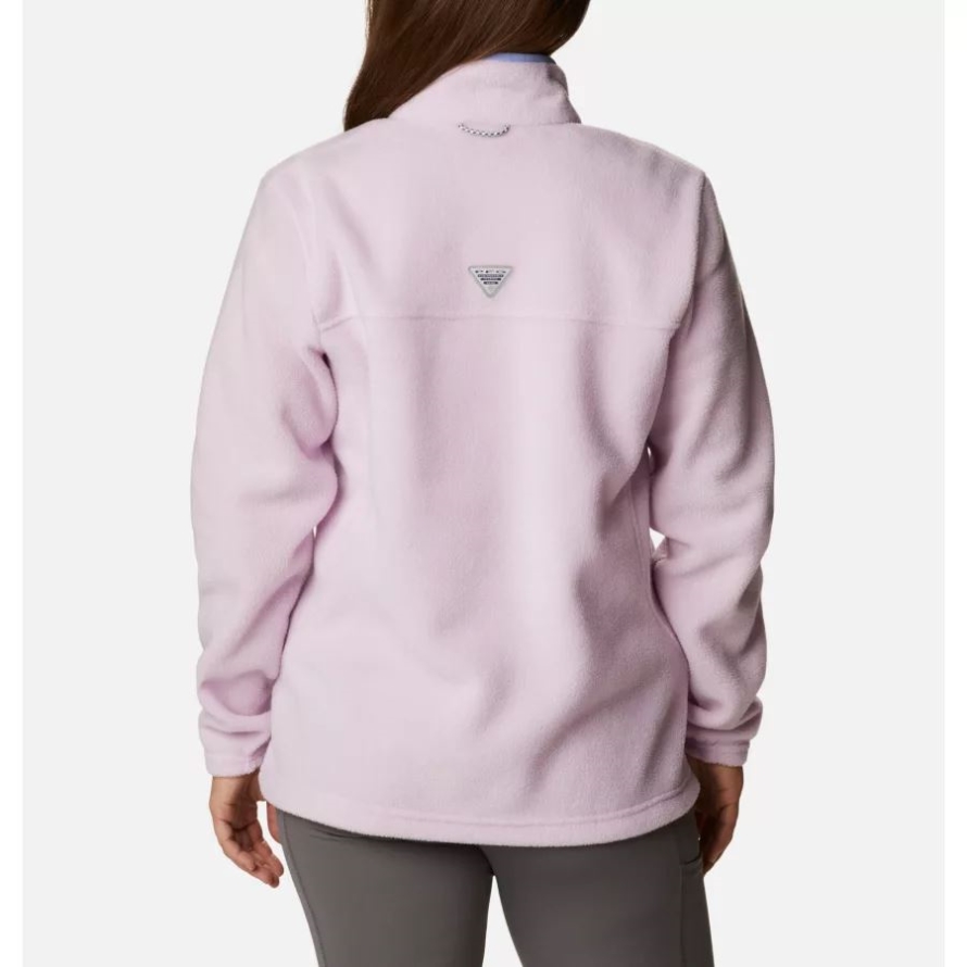 Aura/Serenity Women's PFG Slack Water Half Zip Fleece Pullover Columbia