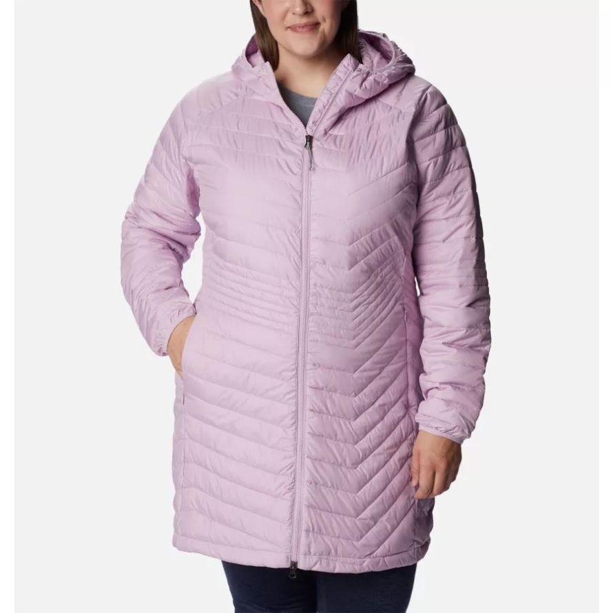 Aura Women's Powder Lite Mid Jacket Plus Size Columbia
