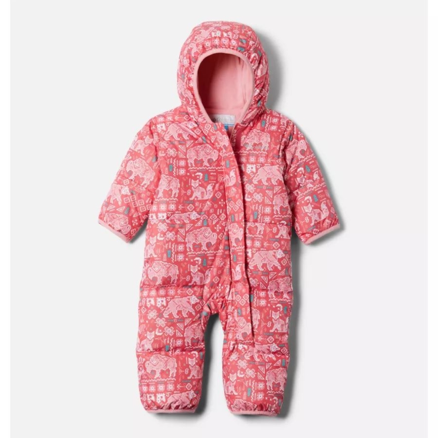 Babies' Snuggly Bunny Bunting Bright Geranium Critter Print Columbia