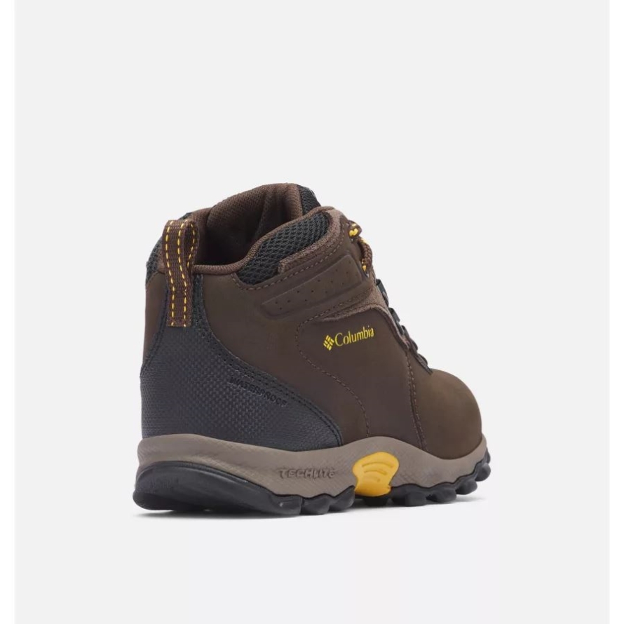 Big Kids' Newton Ridge Waterproof Hiking Boot Columbia Cordovan/Golden Yellow