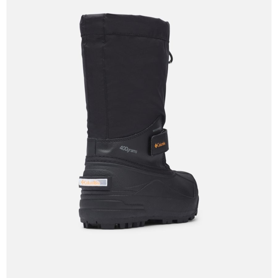 Big Kids' Powderbug Forty Snow Boot Columbia Black/Orange Blast