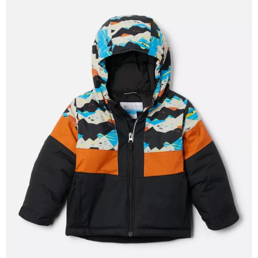 Black/Ancient Fossil Scrapscape Boys' Toddler Lightning Lift II Jacket Columbia