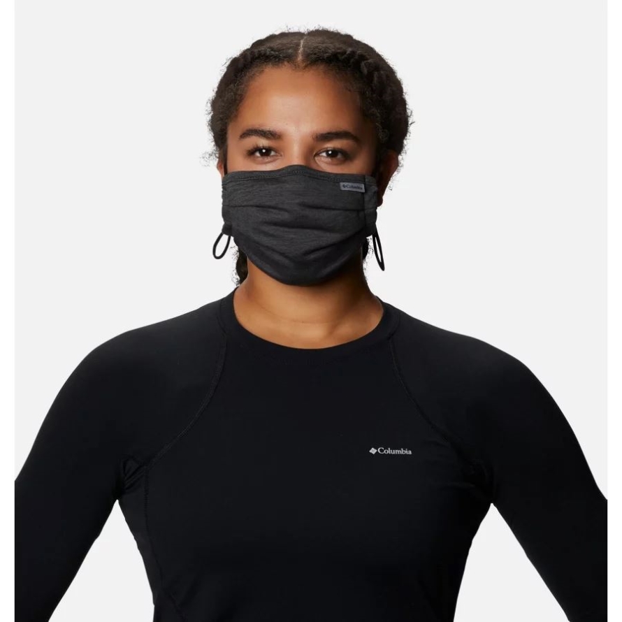 Black/Black Tech Trail Face Mask Columbia