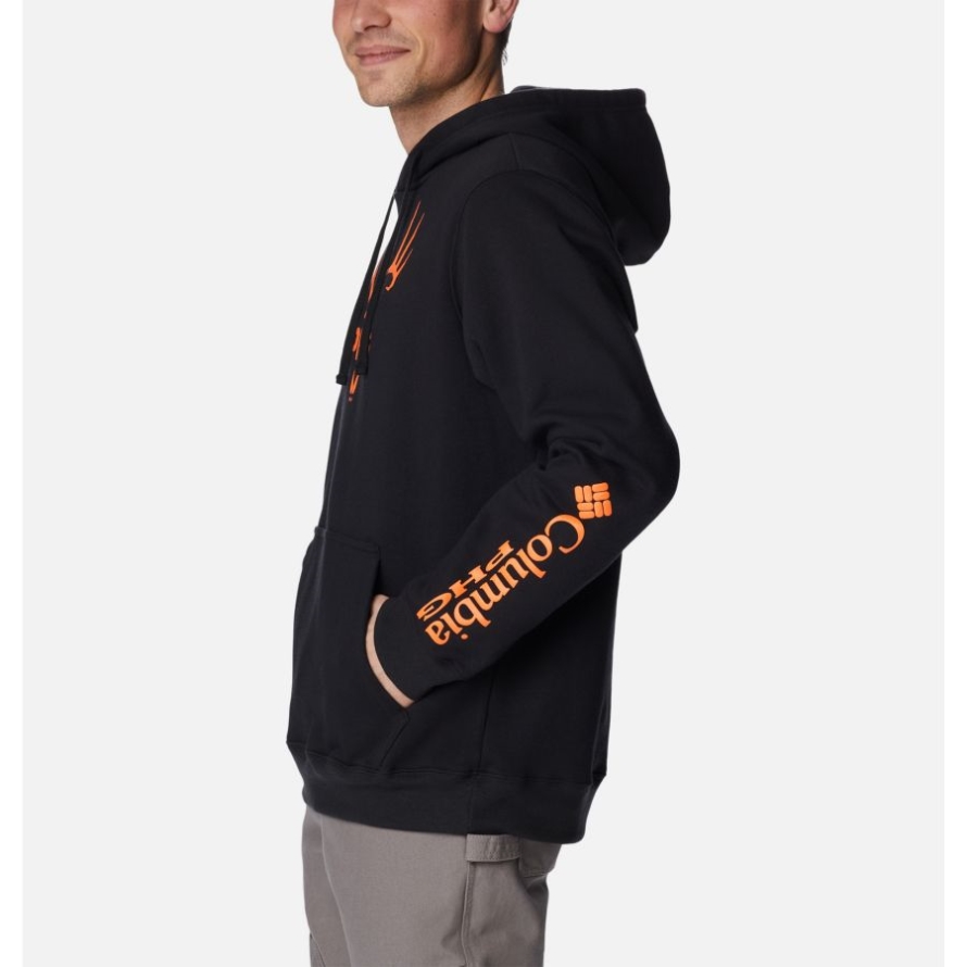 Black/Blaze Rack 'Em Men's PHG Heritage Hoodie Columbia