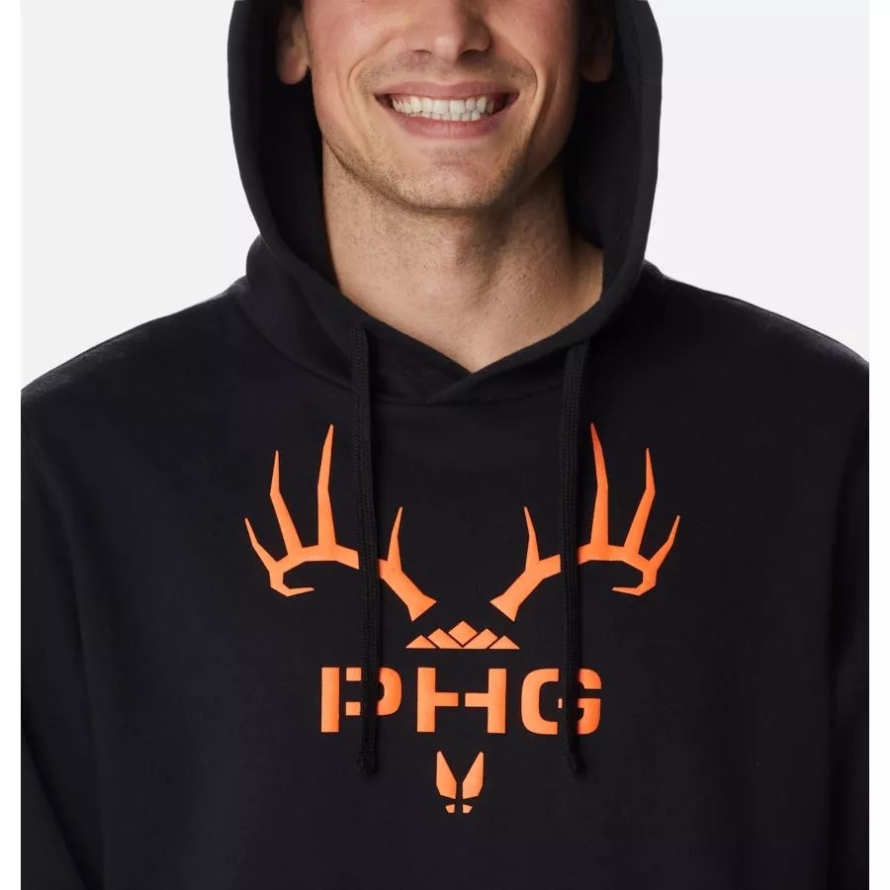 Black/Blaze Rack 'Em Men's PHG Heritage Hoodie Columbia