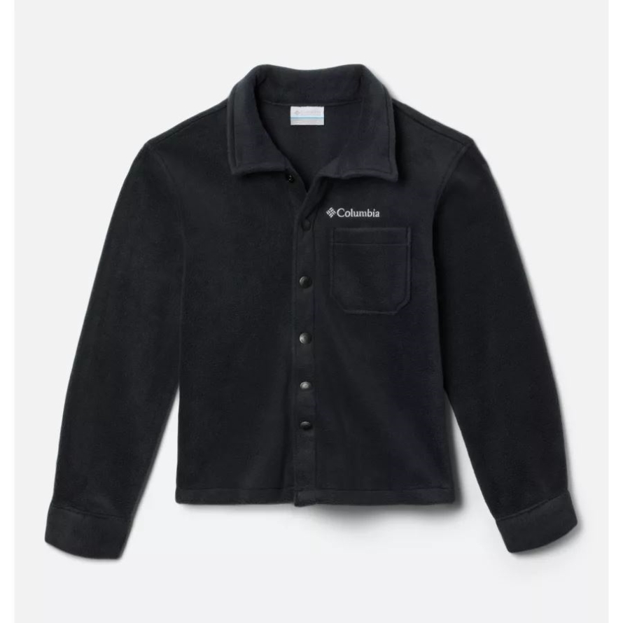 Black Boys' Steens Mtn Fleece Over Shirt Columbia