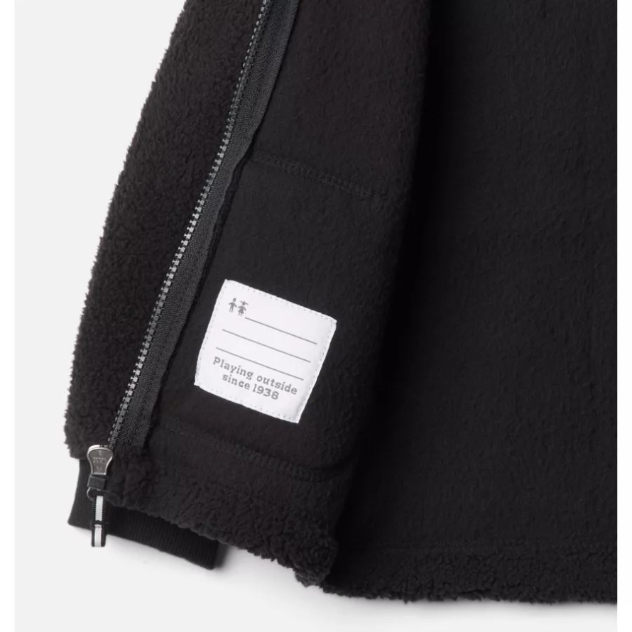 Black Boys' Toddler Rugged Ridge II Full Zip Sherpa Columbia