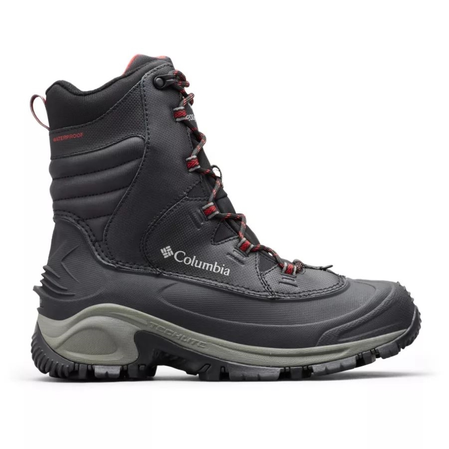 Black/Bright Red Columbia Men's Bugaboot III Boot Wide