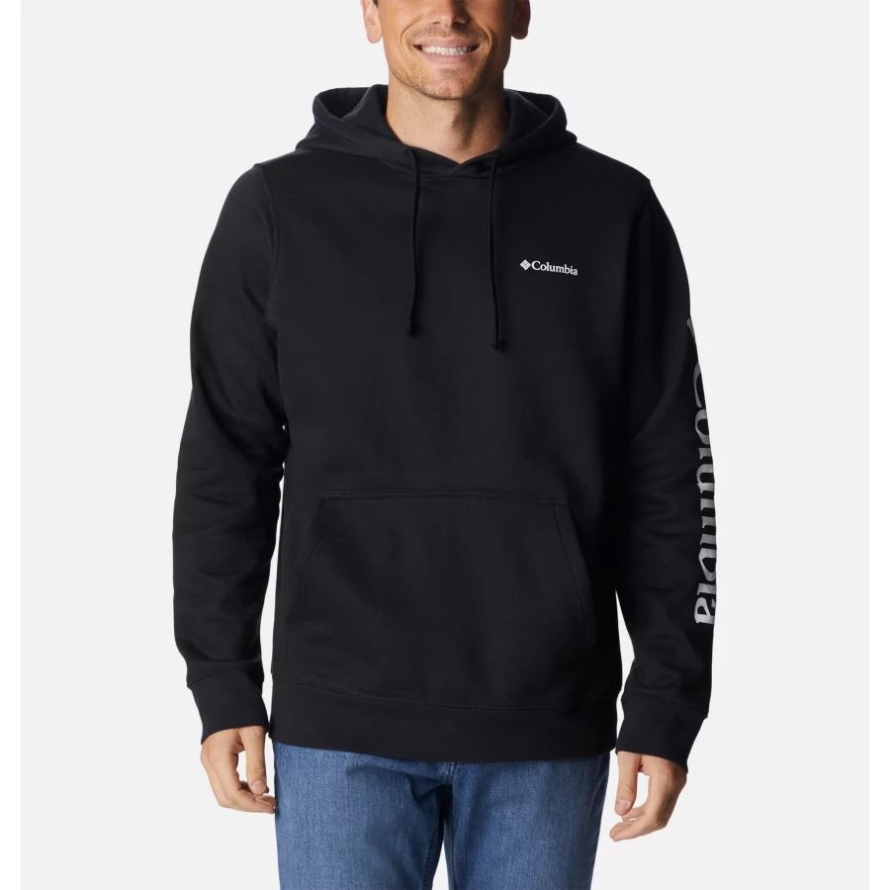 Black/CSC Sleeve Logo Men's Columbia Trek Hoodie Columbia