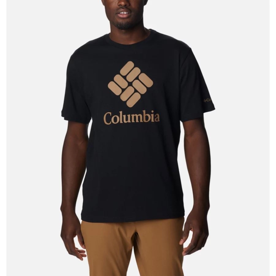 Black/CSC Stacked Logo Men's CSC Basic Logo Tee Columbia