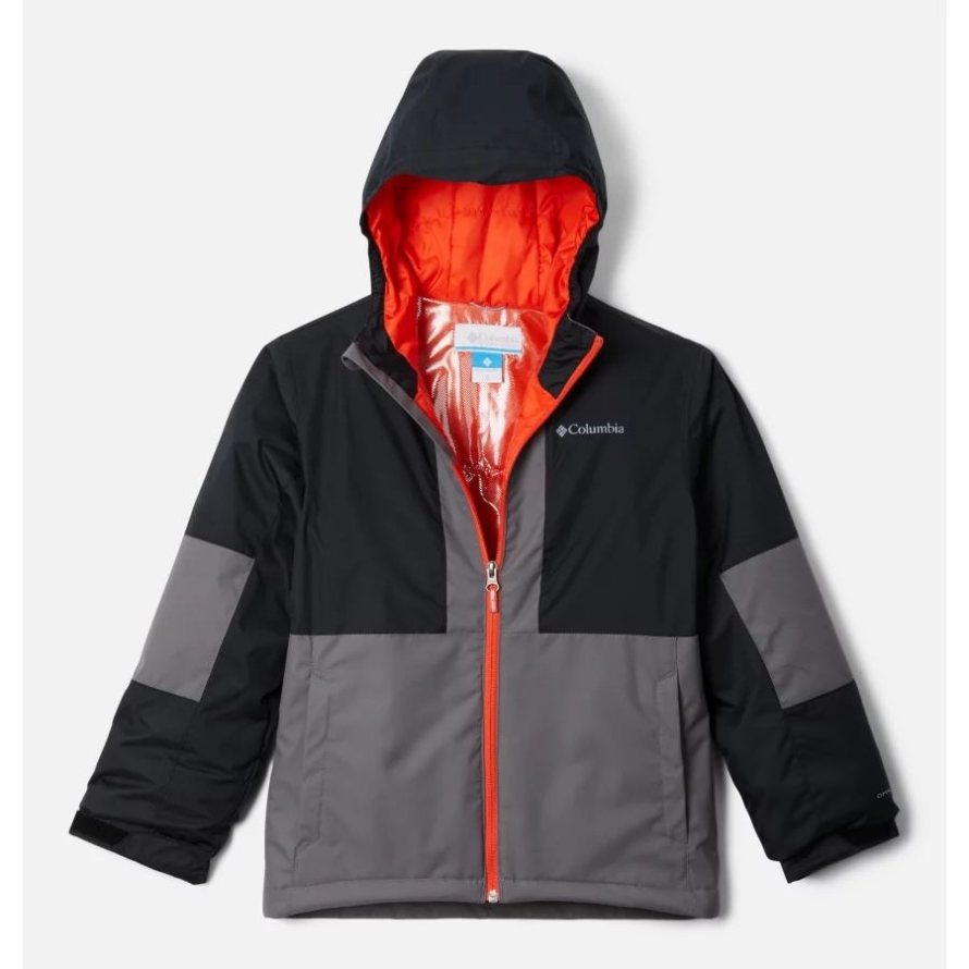 Black/City Grey Boys' Oso Mountain Insulated Jacket Columbia