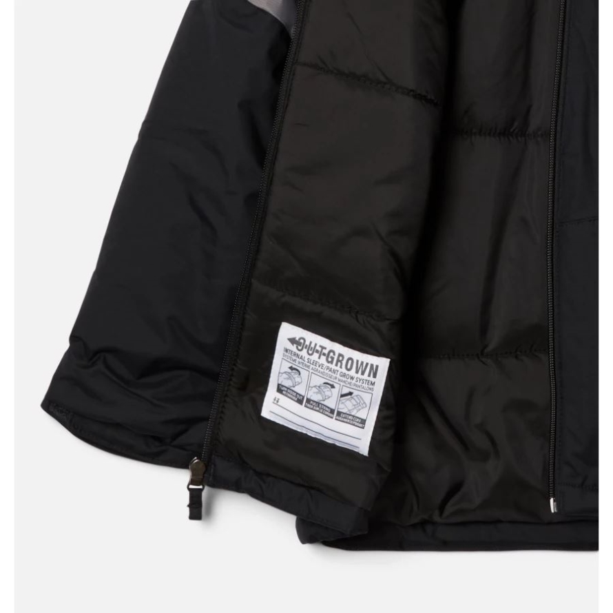 Black/City Grey Columbia Boys' Lightning Lift II Jacket