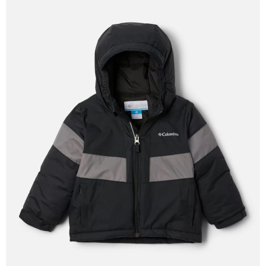 Black/City Grey Columbia Boys' Toddler Lightning Lift II Jacket