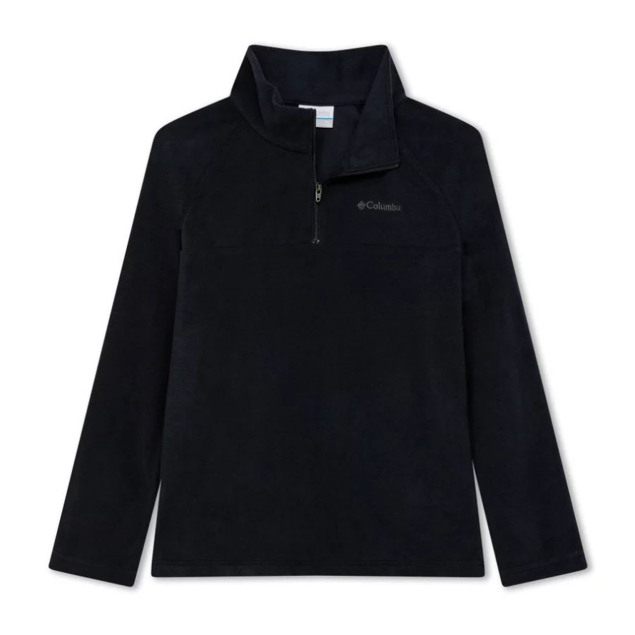 Black Columbia Boys' Glacial Fleece Half Zip Jacket