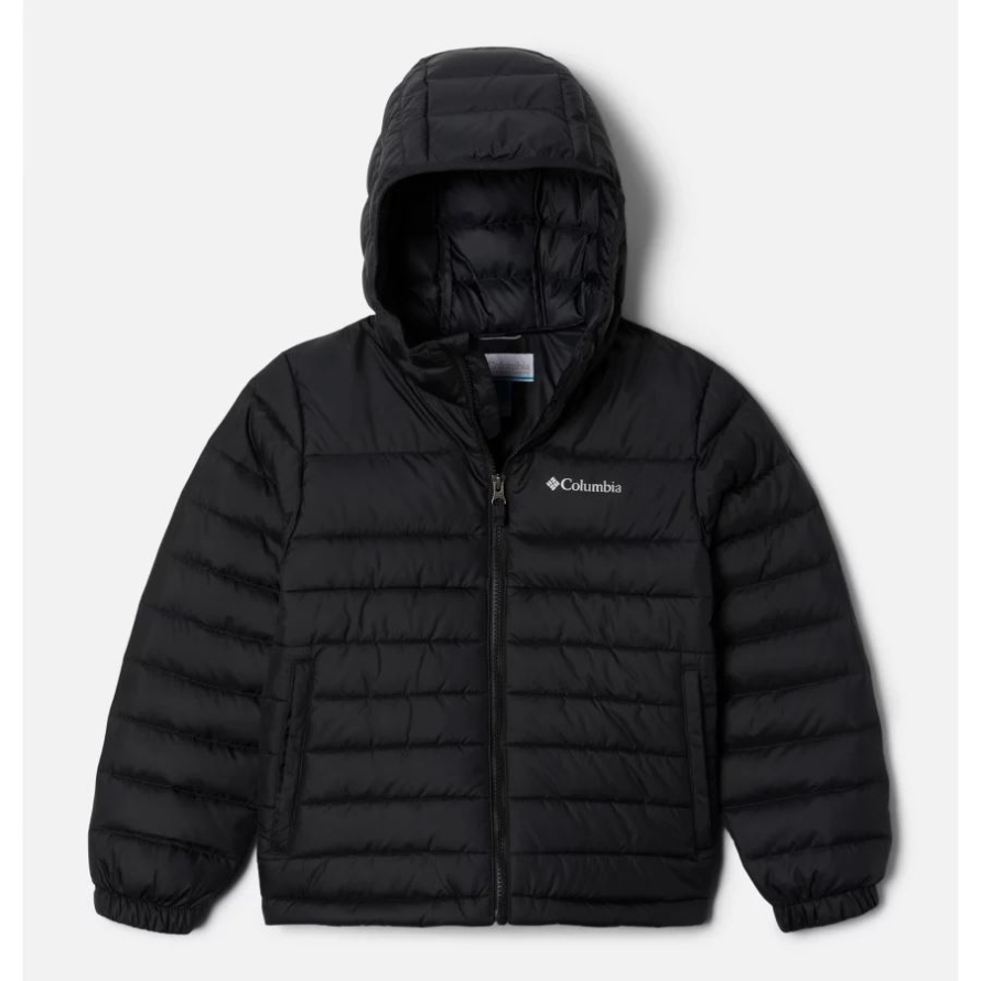 Black Columbia Boys' Tumble Rock Down Hooded Jacket