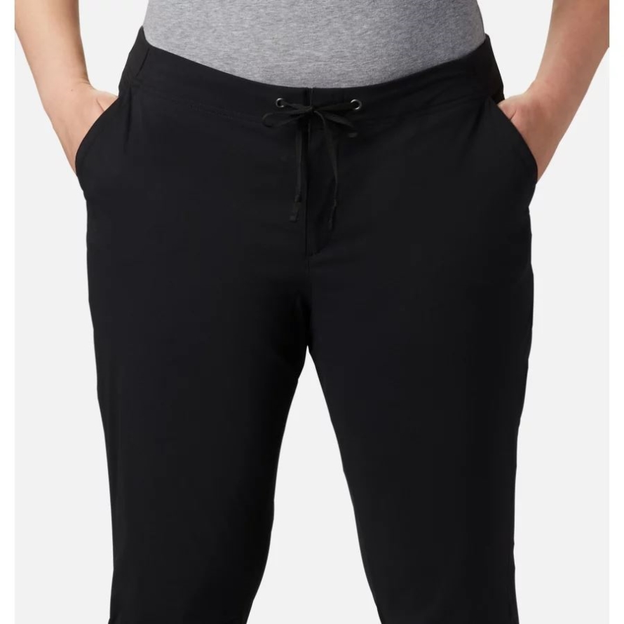 Black Columbia Brand Women's Anytime Outdoor Boot Cut Pants Plus Size
