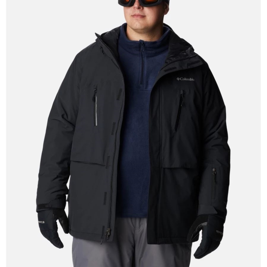 Black Columbia Men's Aerial Ascender Omni-Heat Infinity Insulated Jacket Big