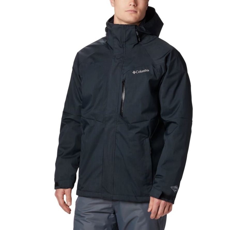 Black Columbia Men's Alpine Action Insulated Ski Jacket Tall