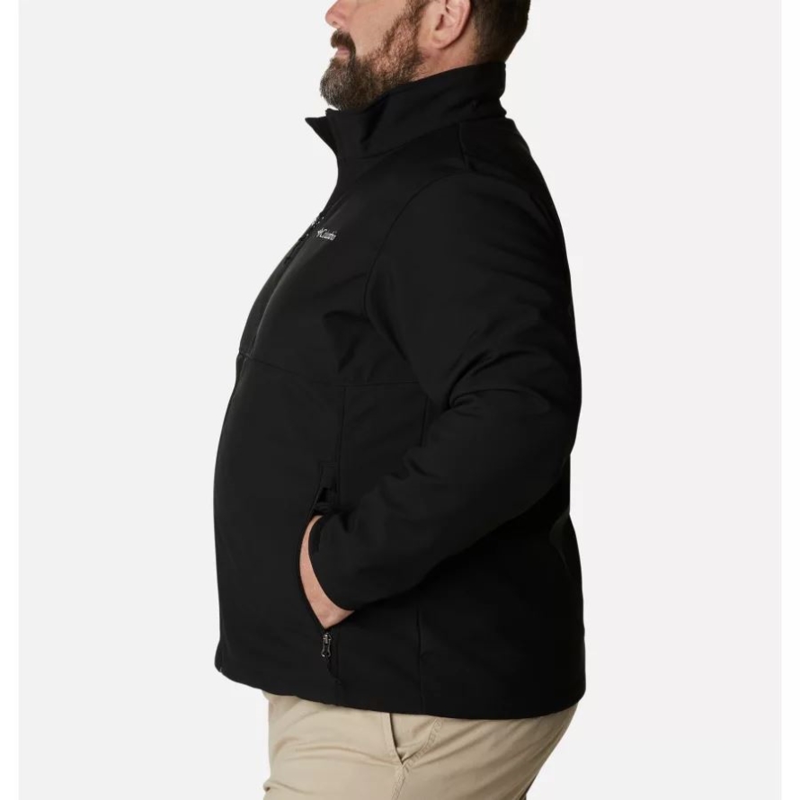 Black Columbia Men's Ascender Softshell Jacket Big