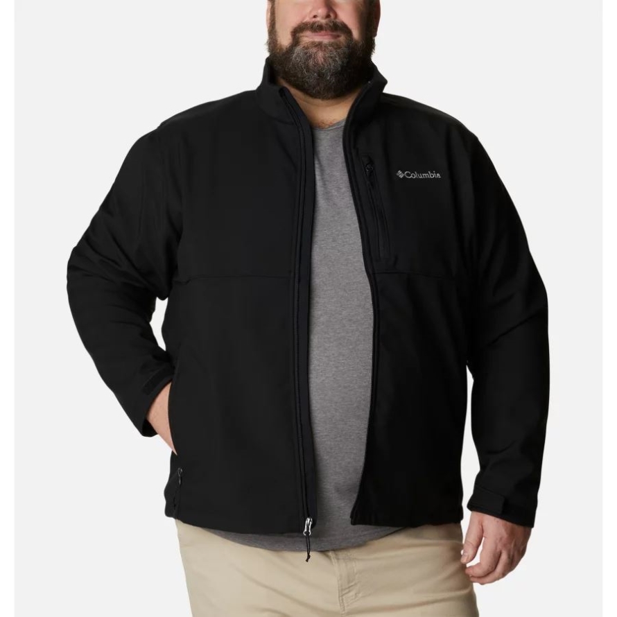 Black Columbia Men's Ascender Softshell Jacket Big
