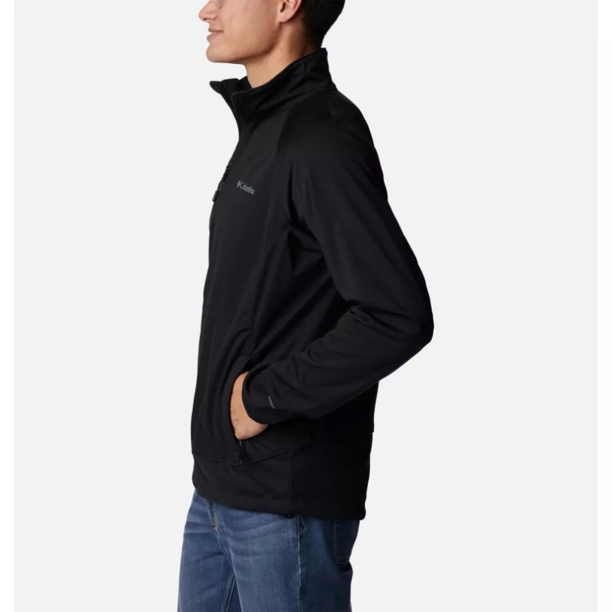 Black Columbia Men's Canyon Meadows Softshell Jacket