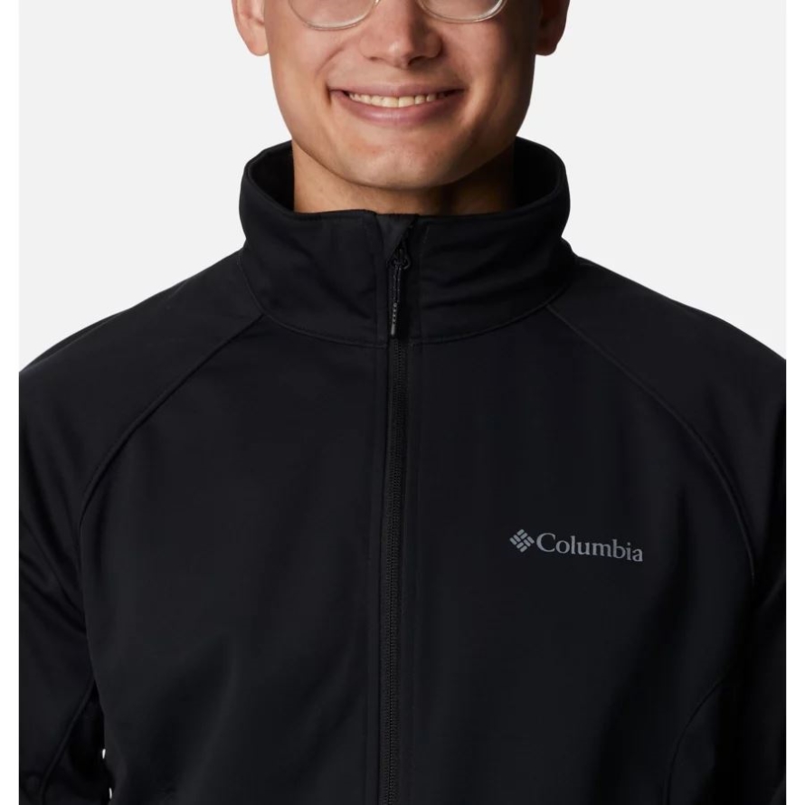 Black Columbia Men's Canyon Meadows Softshell Jacket