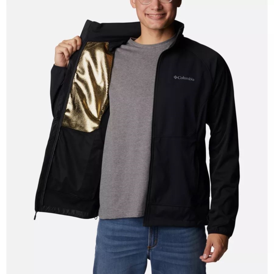 Black Columbia Men's Canyon Meadows Softshell Jacket