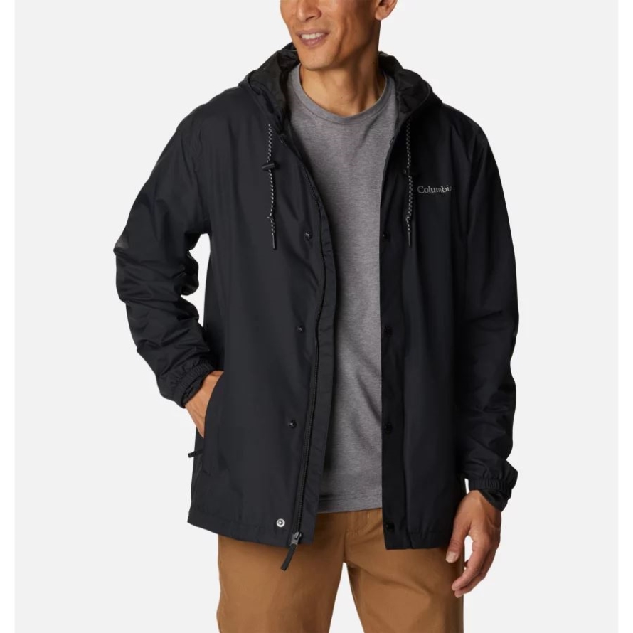 Black Columbia Men's Cedar Cliff Jacket Tall