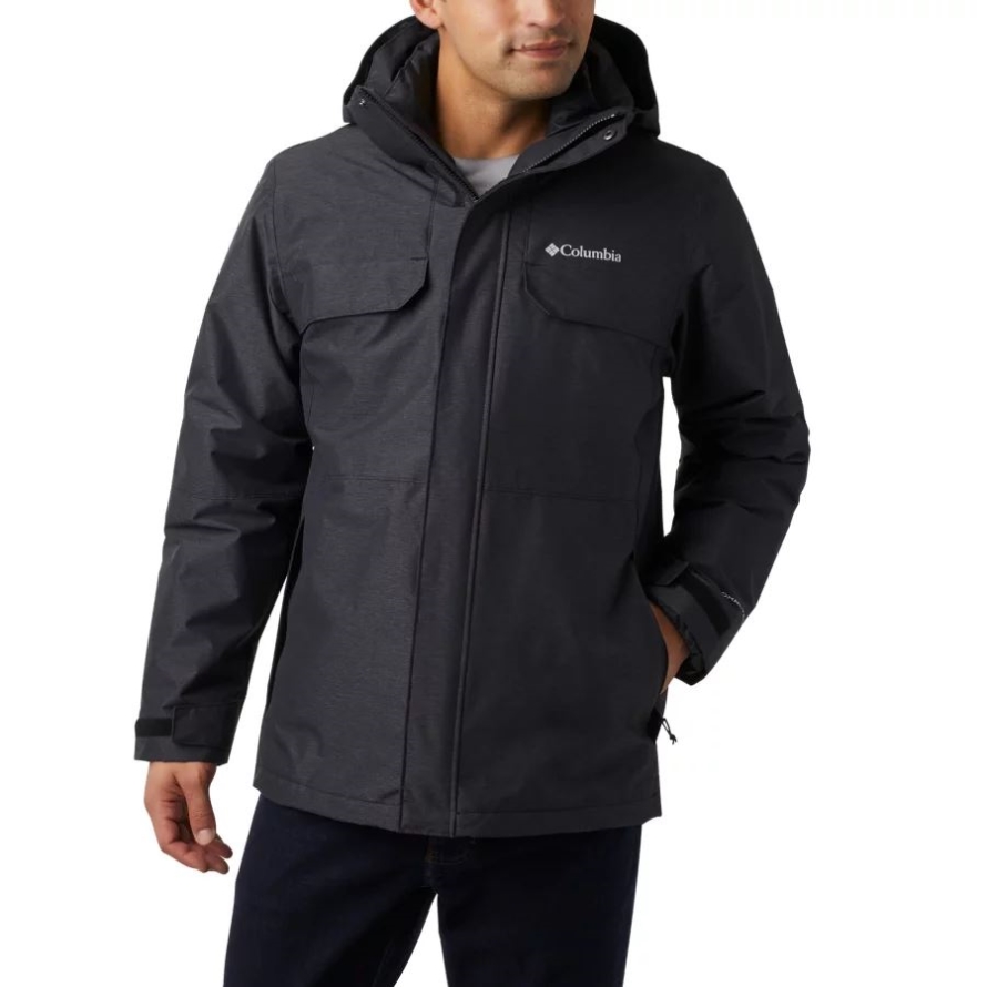 Black Columbia Men's Cloverdale Interchange Jacket