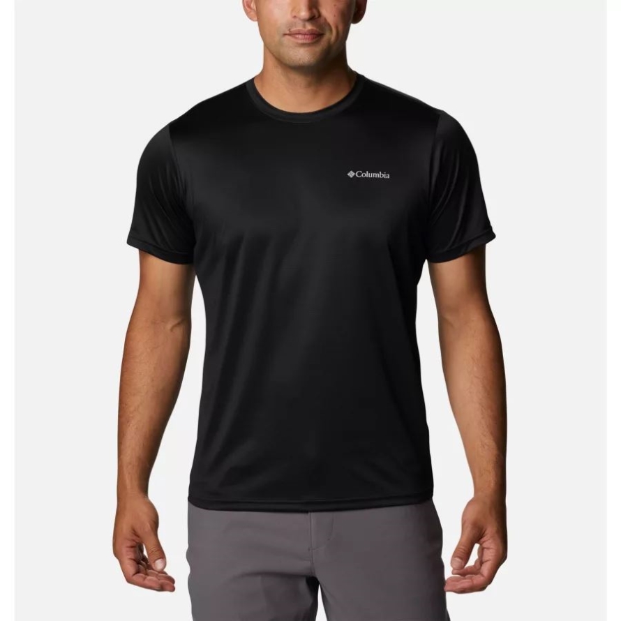 Black Columbia Men's Columbia Hike Crew Short Sleeve Shirt