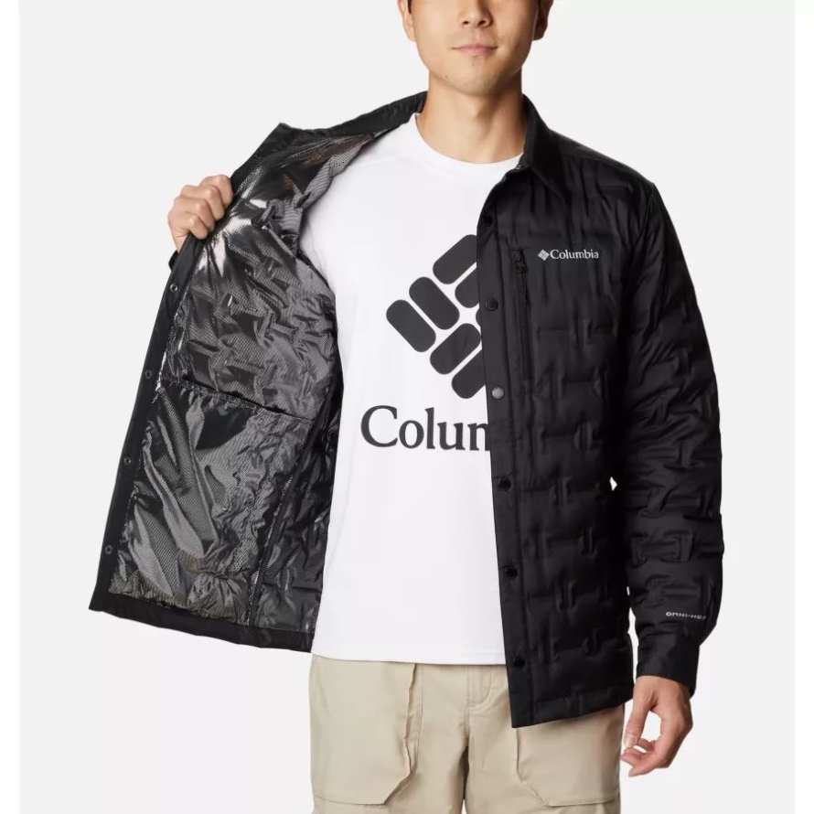 Black Columbia Men's Delta Ridge Shirt Jacket