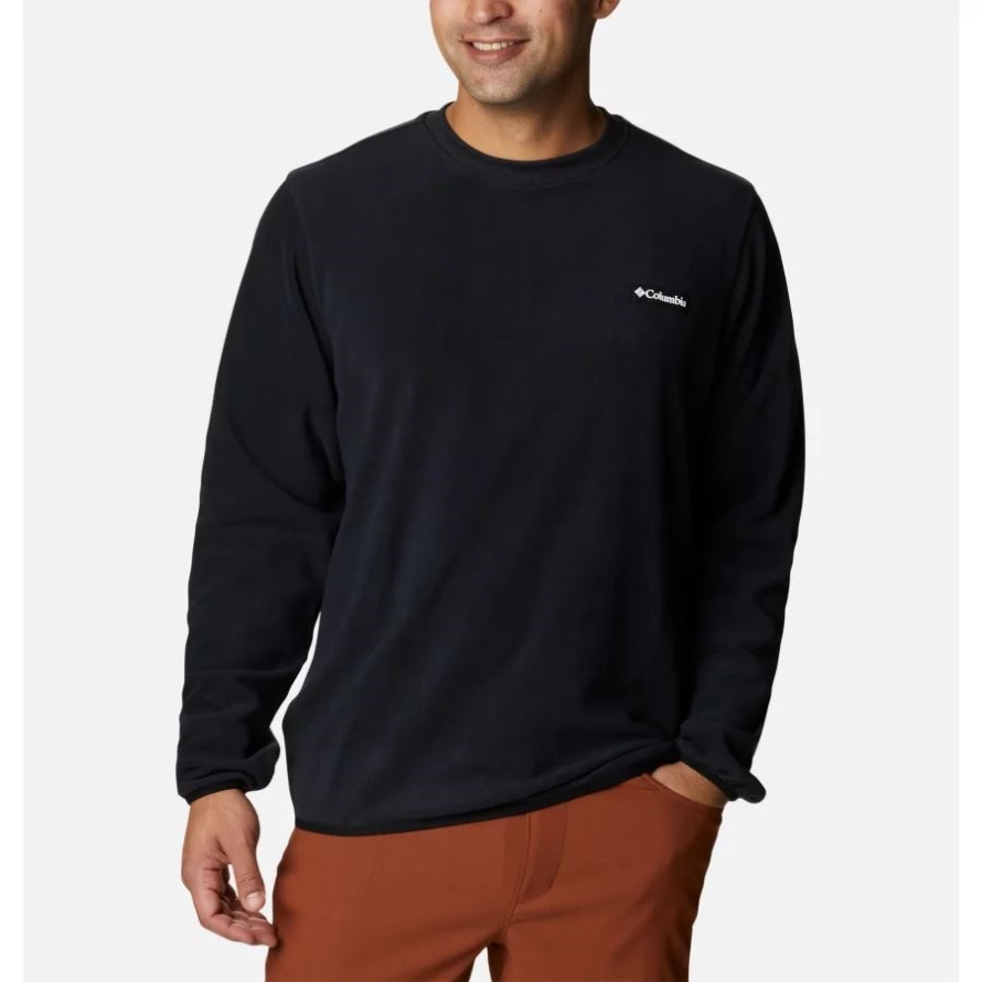 Black Columbia Men's Haven Hills Crew Shirt