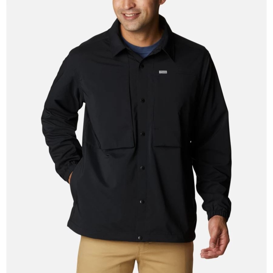 Black Columbia Men's Heritage Ridge Shirt Jacket