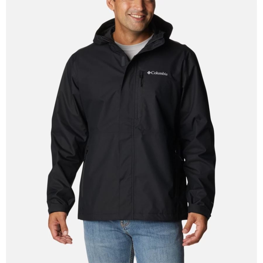 Black Columbia Men's Hikebound Waterproof Shell Walking Jacket