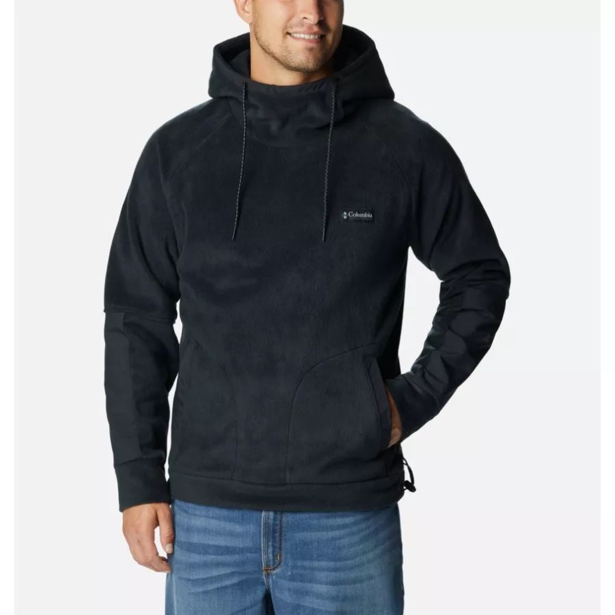 Black Columbia Men's Hunterdon Fleece Hoodie