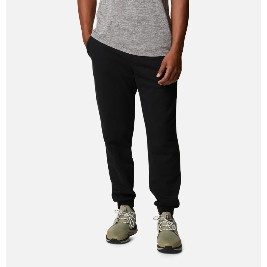 Black Columbia Men's Lodge Heavyweight Jogger Pants