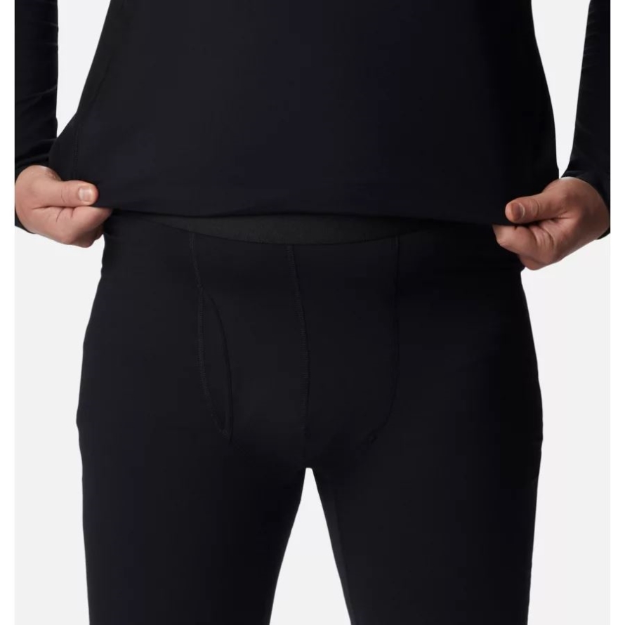 Black Columbia Men's Omni-Heat Midweight Baselayer Tights Big