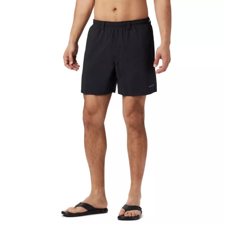 Black Columbia Men's PFG Backcast III Water Shorts